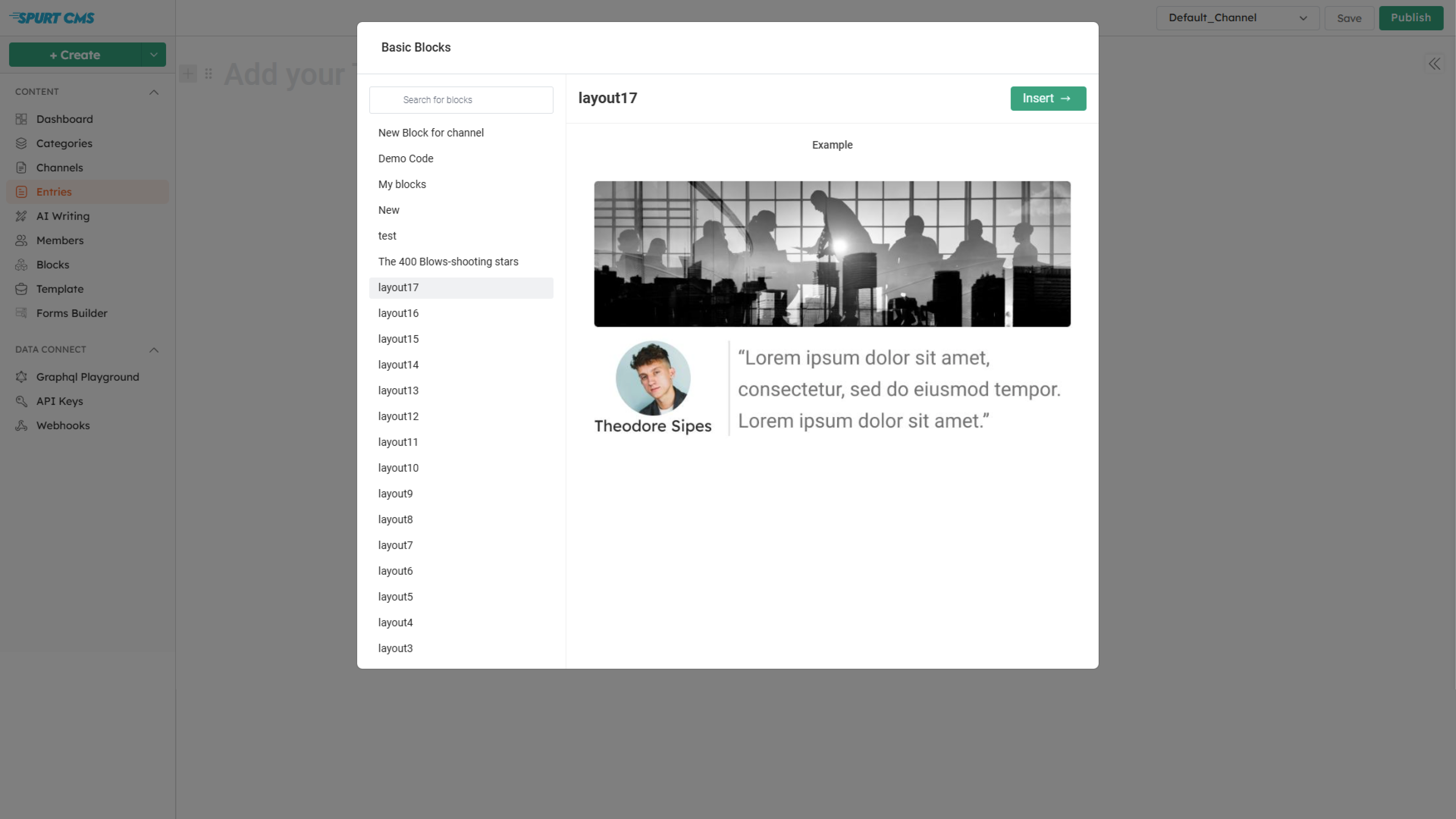 Creating Entries for CMS Website | SpurtCMS Craft CMS Entries